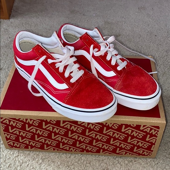 red vans shoes